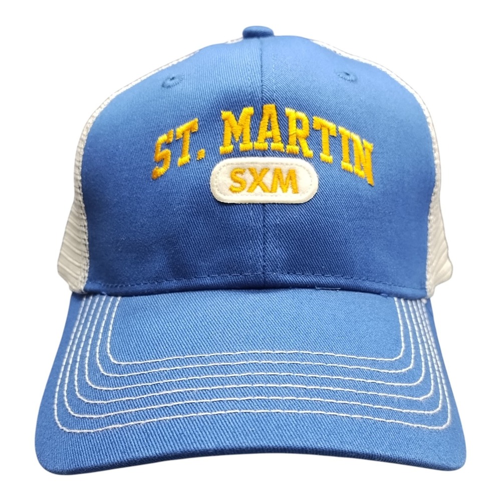 Ahead Headgear St. Martin Sxm Trucker Hat Multi Mid‎ Fit Adjustable Strapback